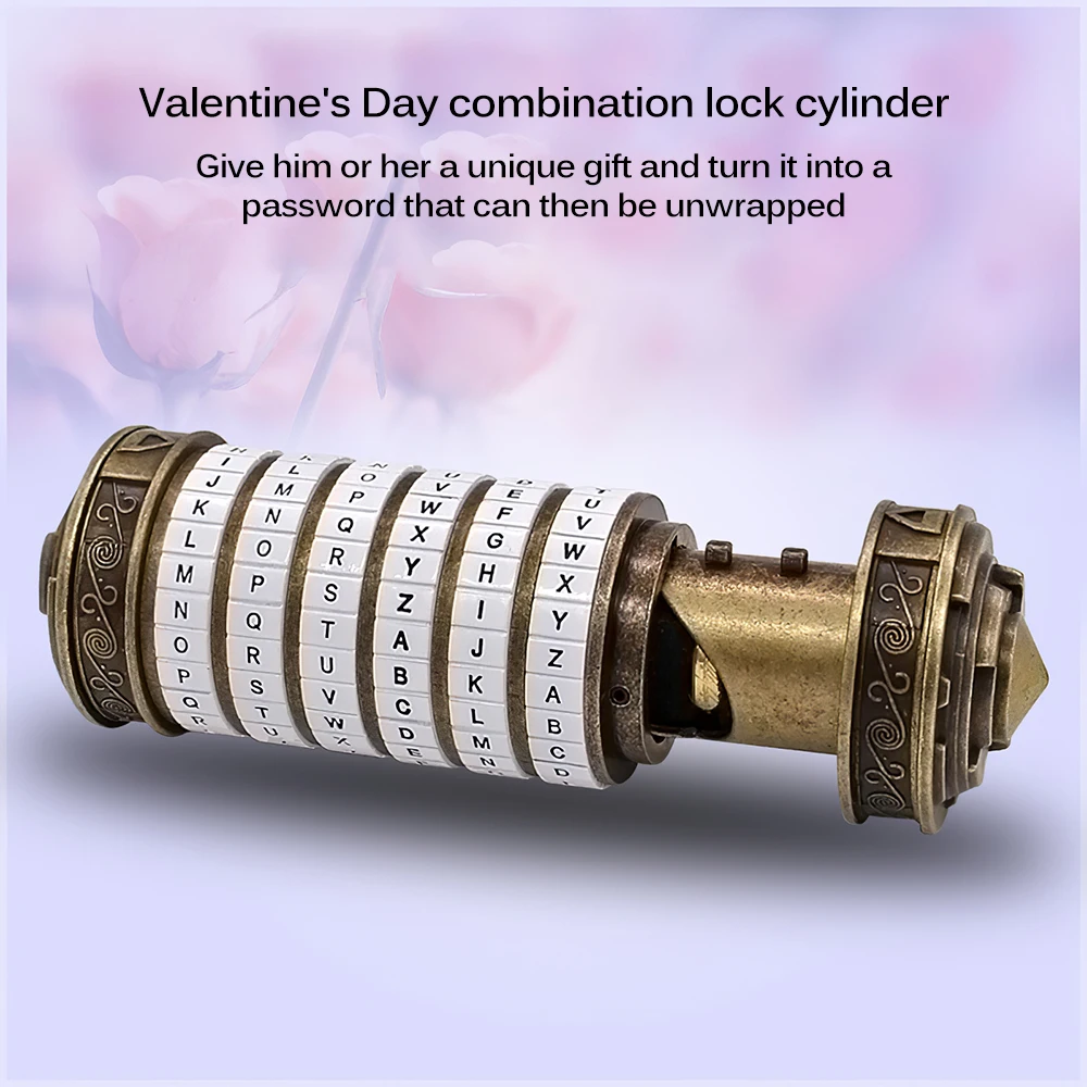 

DaVinci Letter Password Lock Valentine Gift Da Vinci Intellectual Style Code Lock Creative Personal Creative Retro Birthday Gift