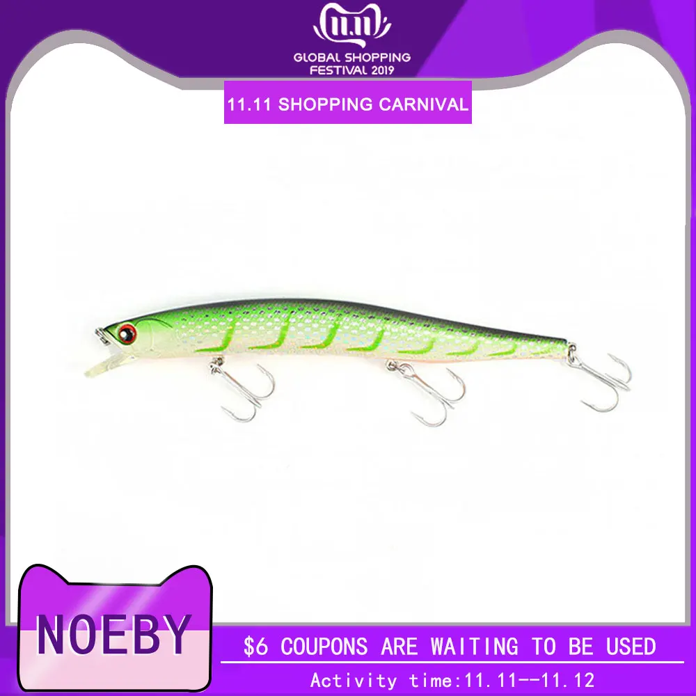 NOEBY рыболовные приманки NBL9142 Minnow приманка 150 мм 23 г из твердых АБС Морская Рыбалка