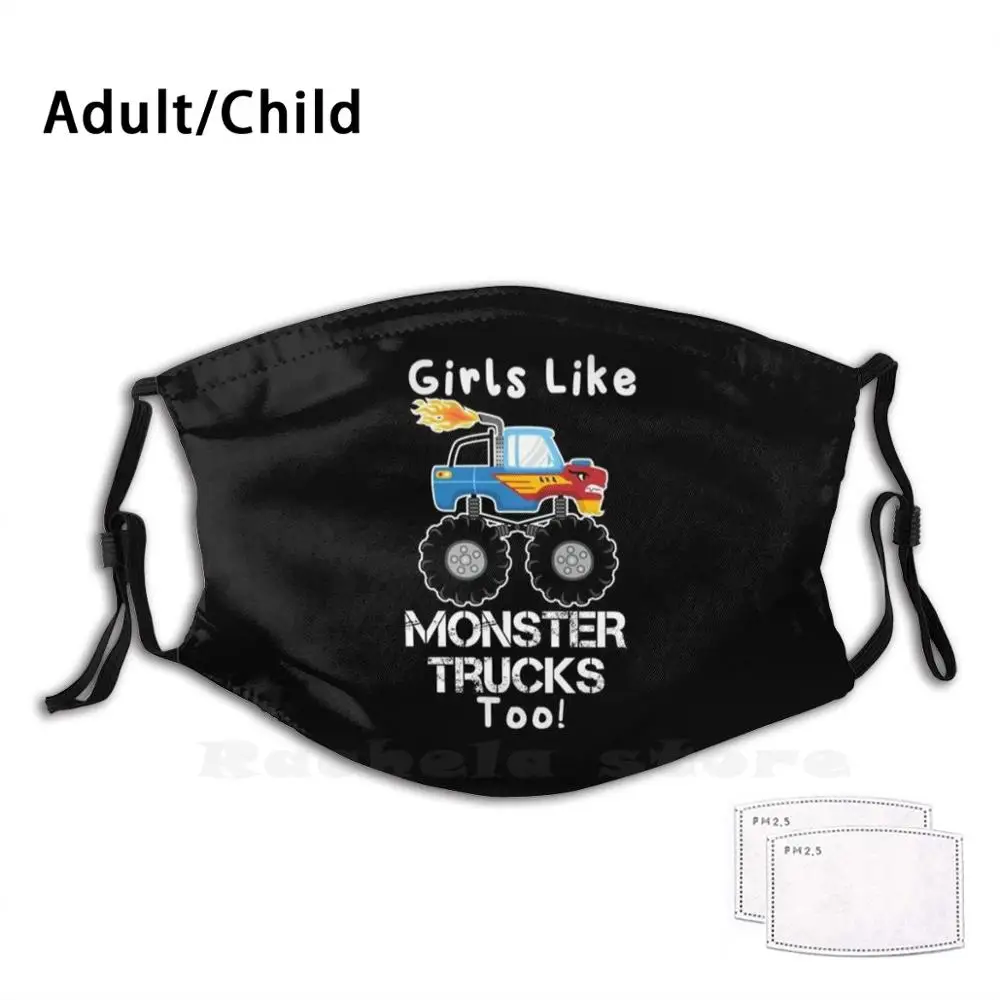 Девушки как монстр Трак слишком тяжелые большие гоночные машины моющийся фильтр