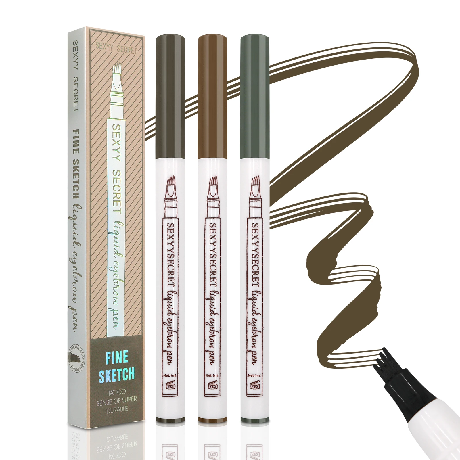 

Тату-ручка для бровей, водостойкая, 3 цвета