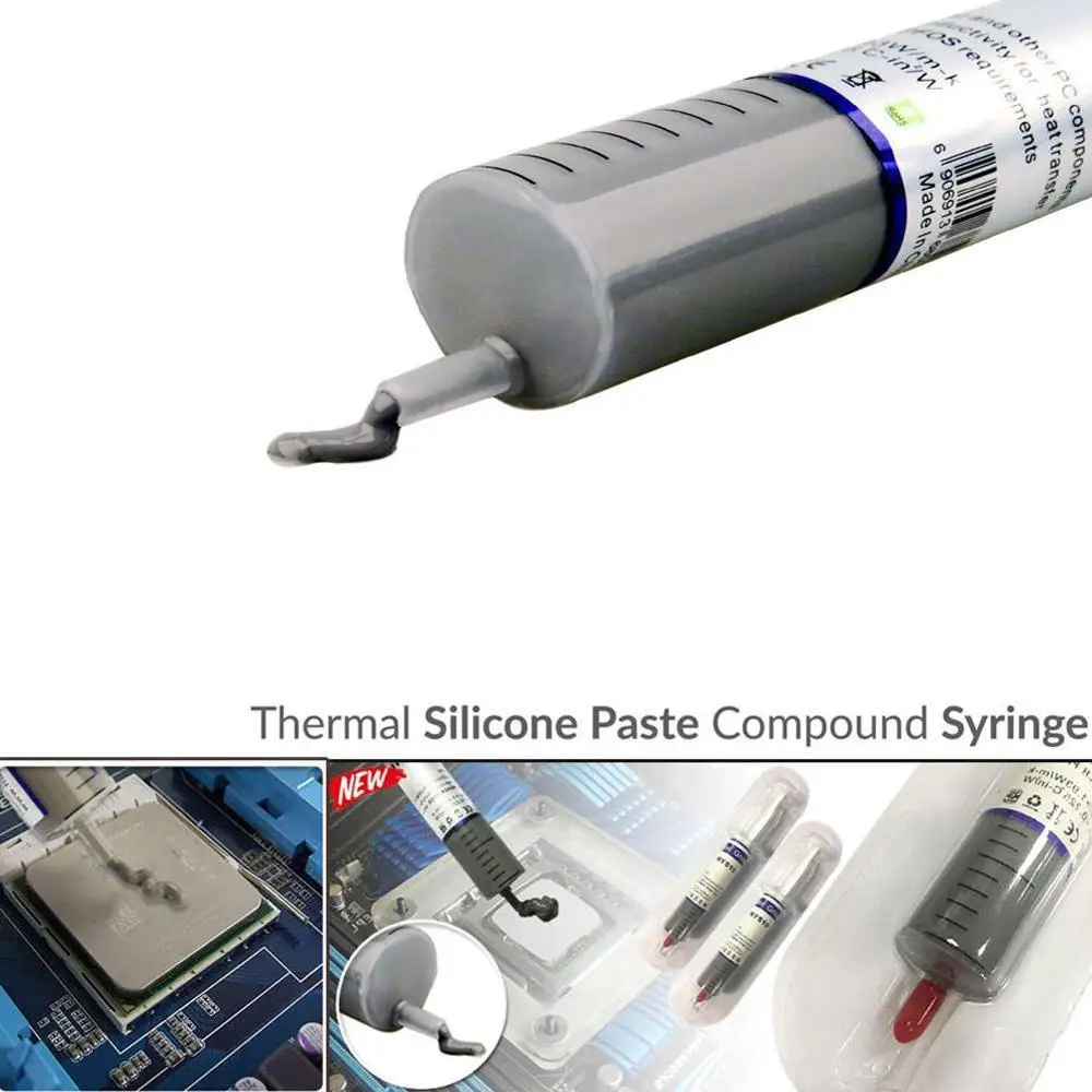 HY510-TU5G 30g Thermal Grease Paste Heatsink Glue Compound Silicone for Computer Desktop CPU GPU LED Processor Heat Sink | Канцтовары