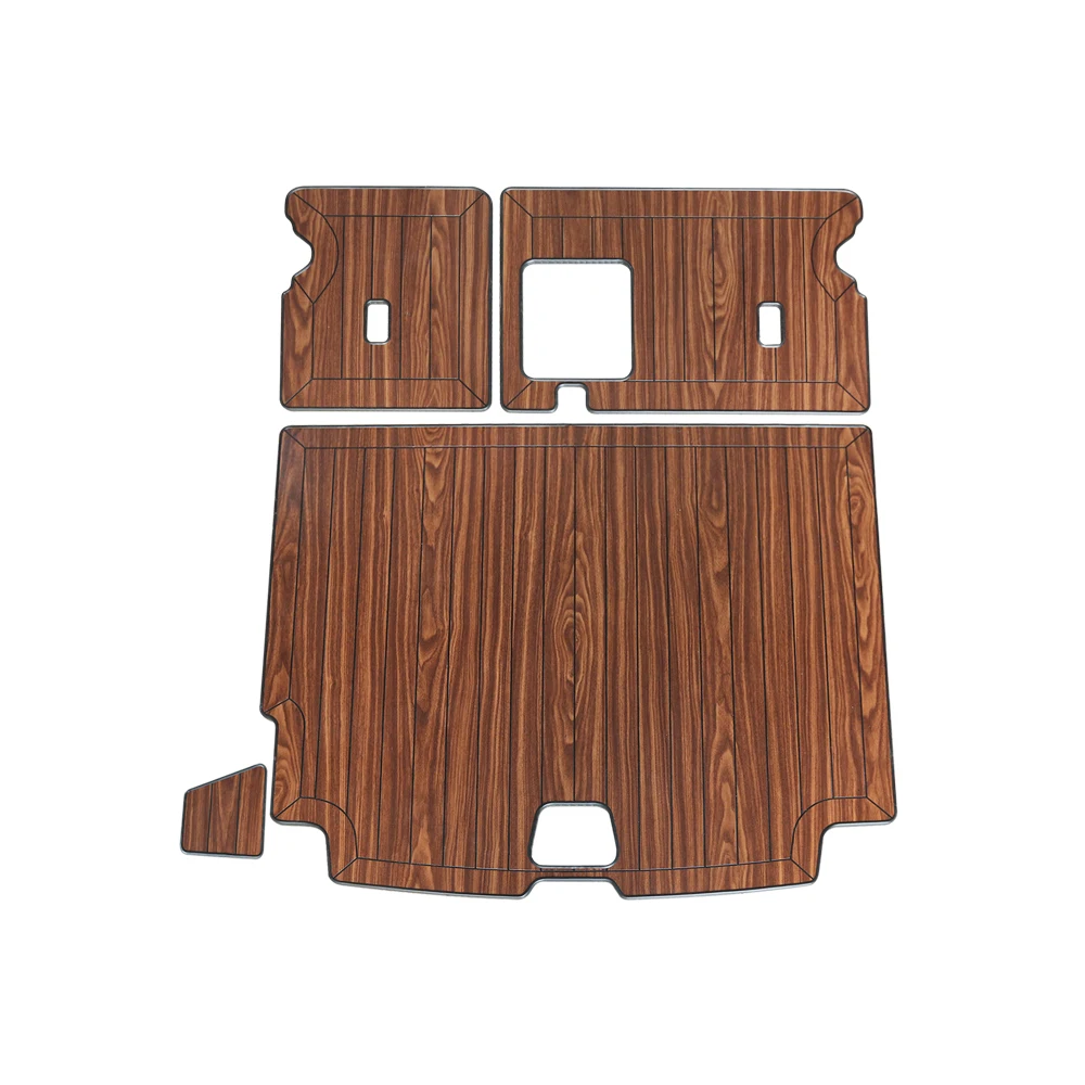 

Car Accessories Rear SUV Trunk Mats Cargo Liner Set Synthetic Wood Tray Wooden Pad Boot Mat Carpets For Volvo XC60 2017-2020