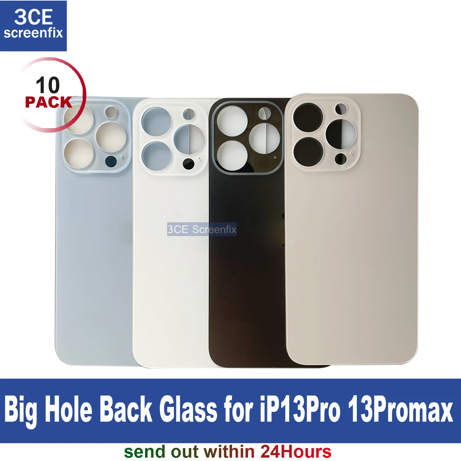 

Стеклянная задняя крышка для iPhone 13 Pro Max 13 Pro 13Promax, 10 шт.