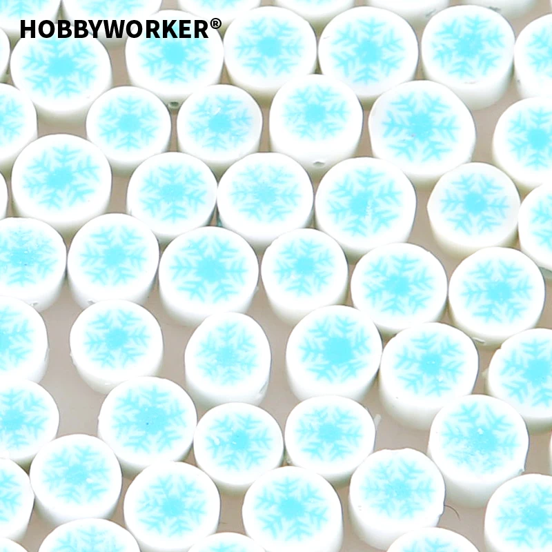 

Хит продаж Hobbyworker, купи один, получи один бесплатно, рождественские глиняные бусины россыпью для рукоделия, ожерелье, браслет, ювелирные акс...