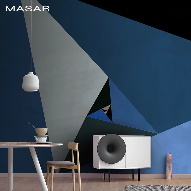 Креативные геометрические большие треугольные вращающиеся настенные цветные