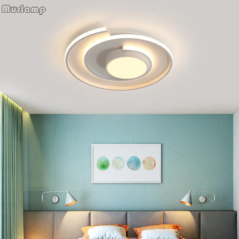 Murlamp для спальни гостиной круглые потолочные светильники современный блеск
