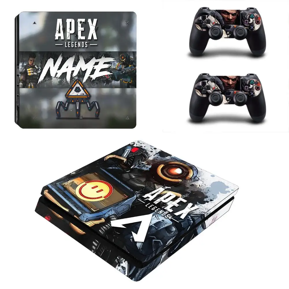 Тонкие стикеры APEX Legends PS4 s Play station 4 наклейки для PlayStation Slim виниловые Стикеры консоли и контроллера|Наклейки| |