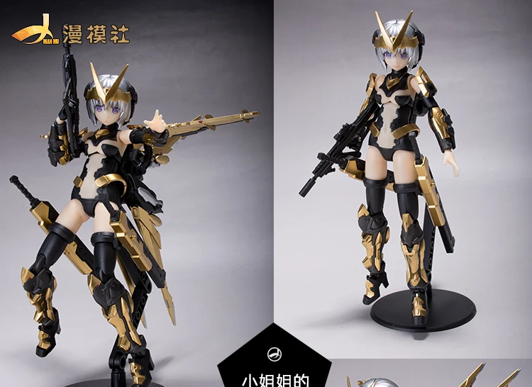 BANDAI RG 1/144 MBF-P02 Gundam с пути 13,5 см 2 шт Перекраска листового металла Черное золото алмазная игрушка Фигурки Рождественский подарок