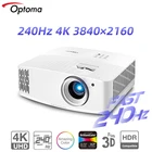 Проектор Optoma 4K 3840x2160 240 Гц Частота обновления для игр 3D HDR Video Beamer Cinema для домашнего кинотеатра UHD506