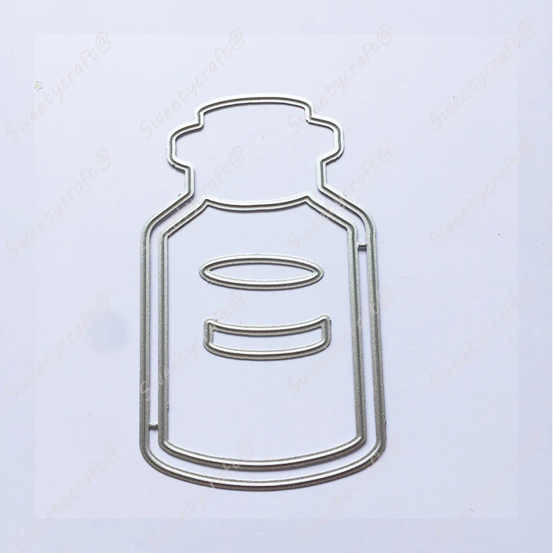 Штампы штампы скрапбукинга встряхивание желаний бутылка с рамкой для резки