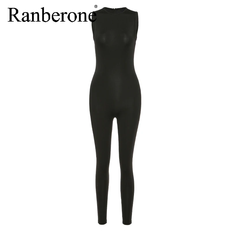 2020 New Jumpsuit Women Elastic Hight Casual Fitness Sportswear Rompers Activewear Skinny Jumpsuit Female Summer Womenswear