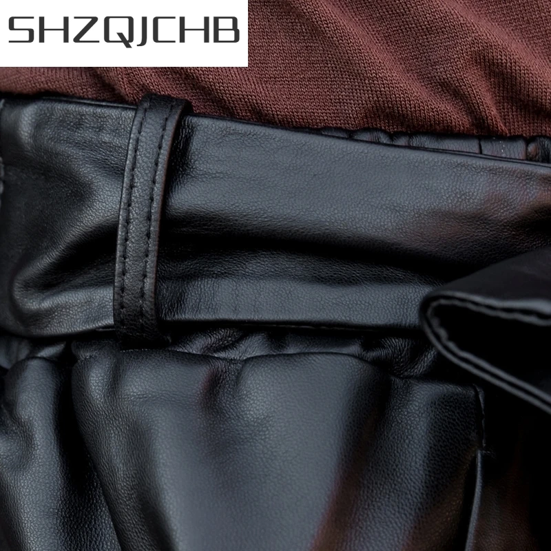 

JCHB 2021 Spring Womens Shorts Sheepskin Short Pants Genuine Leather Casual Brand Quality Soft Female LooseTrouser Streetwear