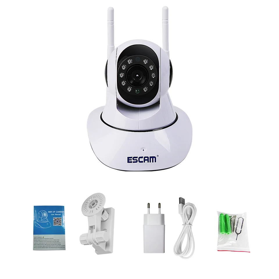 IP-камера Escam 720P с поддержкой Wi-Fi 128 ГБ TF-карта | Безопасность и защита