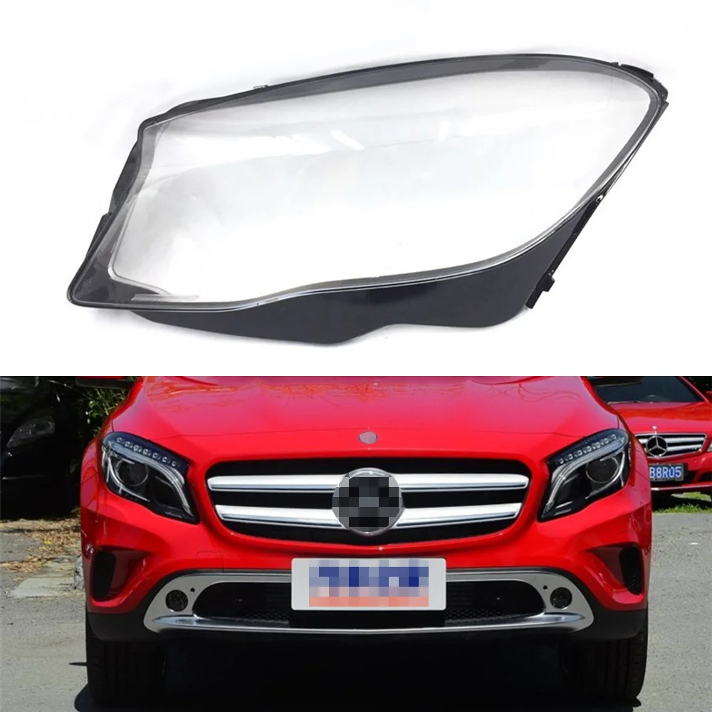 Для Mercedes-Benz GLA200 GLA220 GLA260 Автомобильные фары прозрачные линзы Авто оболочка Крышка