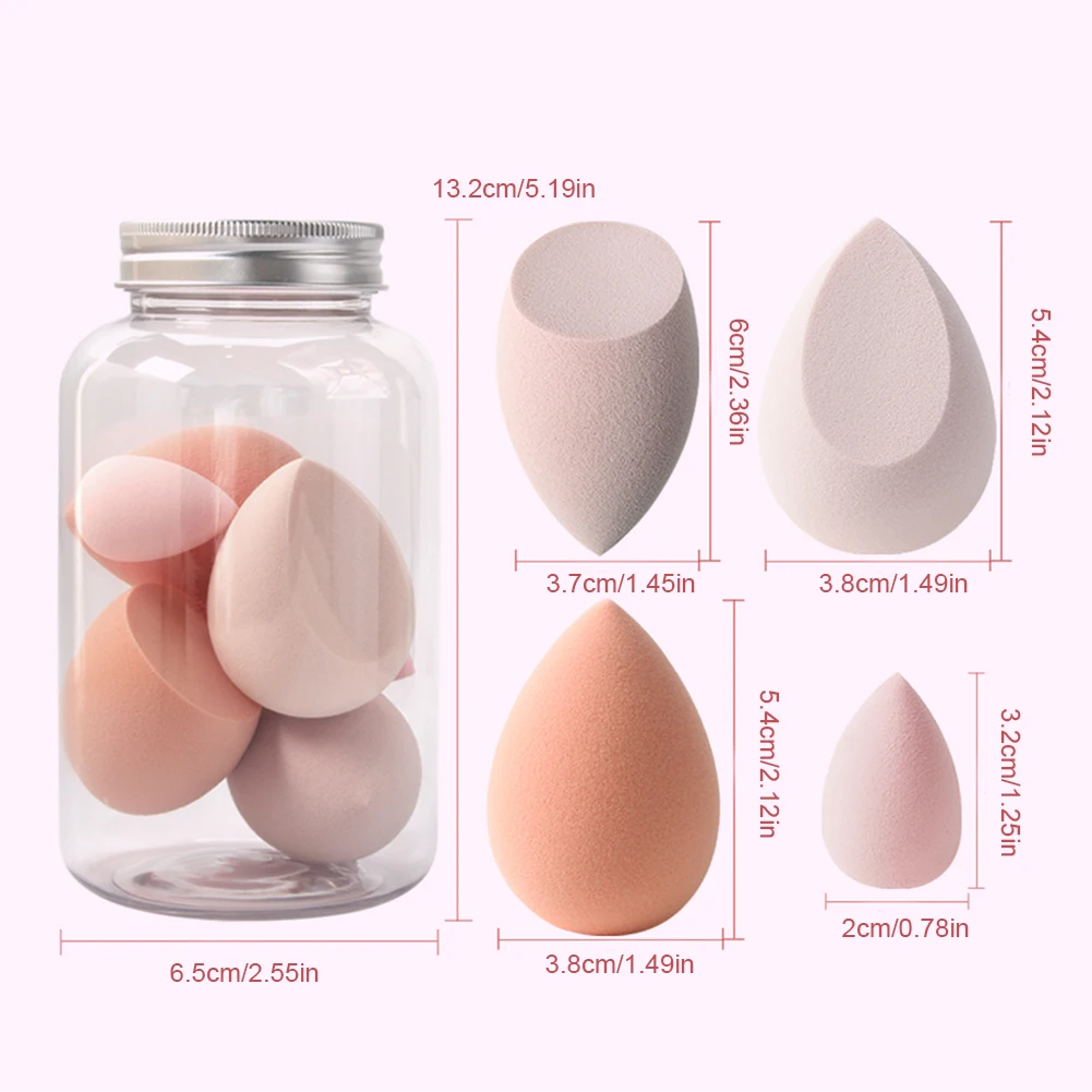 

7PCS Cosmetic Puff Powder Puff Smooth Women's Makeup Foundation Sponge Beauty To Make Up Tools & Accessories Water-drop shipping