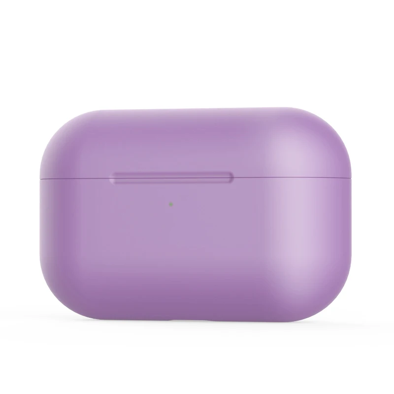 purple Чехол для airpodspro чехол на air pods чехол s для apple airpods pro чехол для airpod pro airpodpro Силиконовый противоударный чехол - Цвет: purple