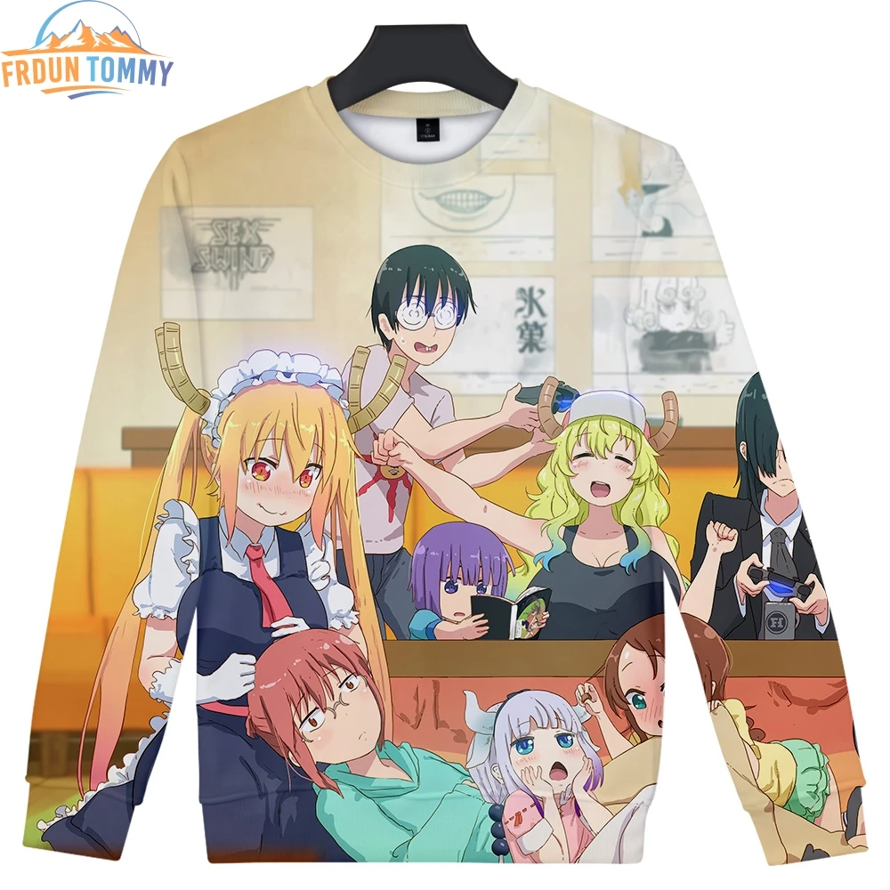 Новинка Kobayashi s dragon maid 3D печать женская и мужская повседневная теплая одежда 2019