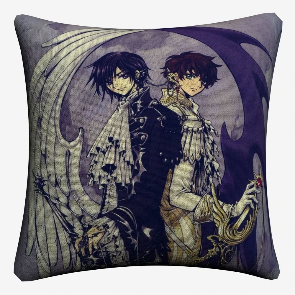 Code Geass полной фигуры сексуальные аниме декоративное хлопковое белье Наволочка на подушку размером 45*45 см для дивана наволочка для подушки стула домашний декор Almofada