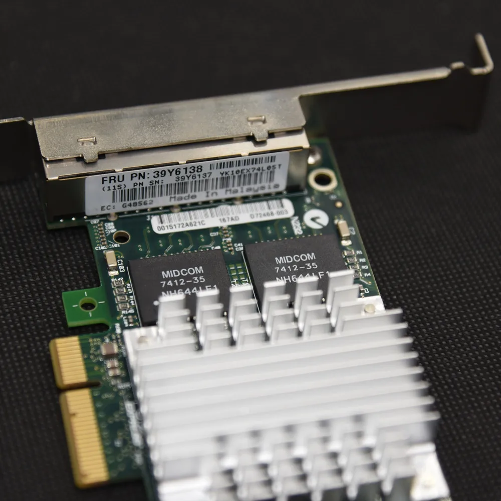 Серверный адаптер Intel at9404pt/at9404ptblk HP NC364T 435506 001 436431 IBM 39Y6138 PRO/1000 PT Gigabit PCI E|Сетевые