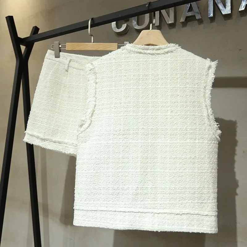 

Fashion Autumn New Womens Vest Shorts Two Piece Sets Sleeveless Single Breasted O-Neck Waistcoats Slim Fit Hot Shorts Streetwear
