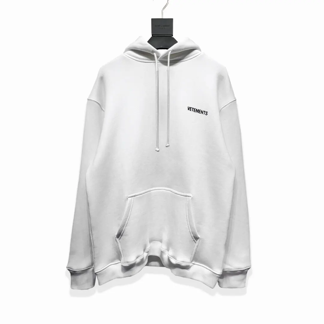 

High street new VTM vehicles sweater OS loose casual hip anti war series hoodies for men and women