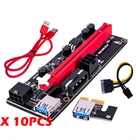 610 шт. новые VER009 USB 3,0 PCI-E VER 009S Экспресс 1X 4x 8x 16x удлинитель Riser карта адаптера SATA Мощность кабель 60 см