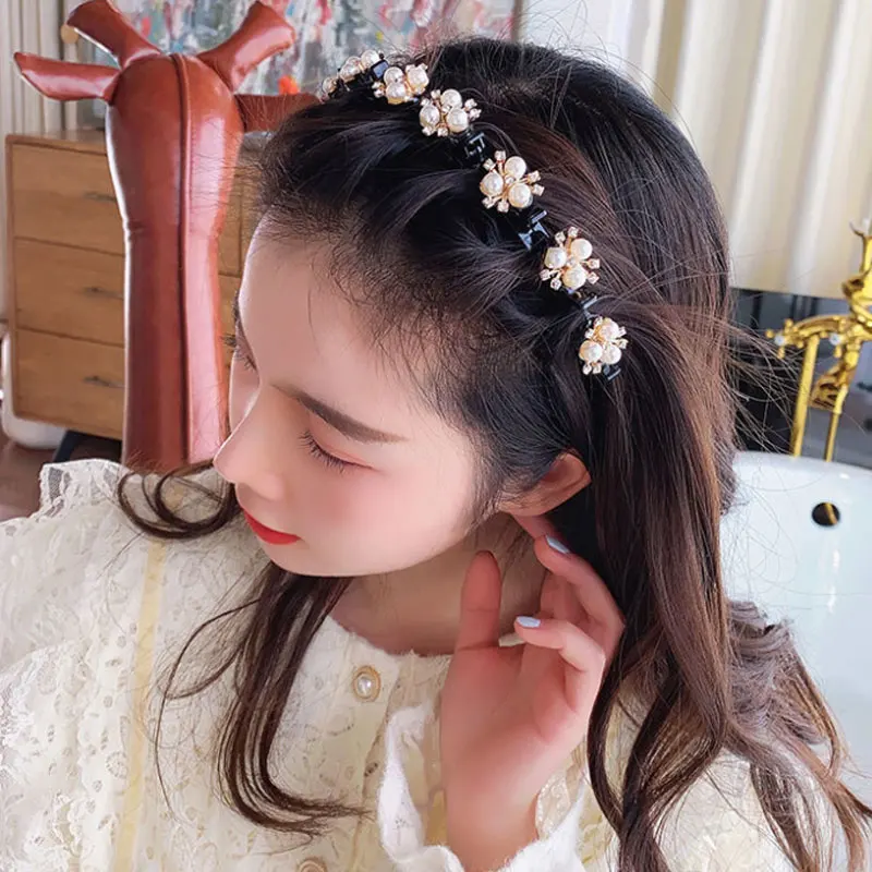 

Fashion Big Pearl Headband For Women Girls Hair Hoop Vintage mujer Hairband New 2021 Hair Accessories Jewelry Headwear