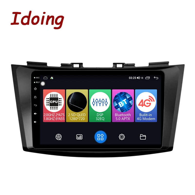 

Idoing 9"Android Radio Head Unit Car Multimedia Player For Suzuki Swift 4 2011-2017 Navigation GPS Carplay Auto Plug And Play