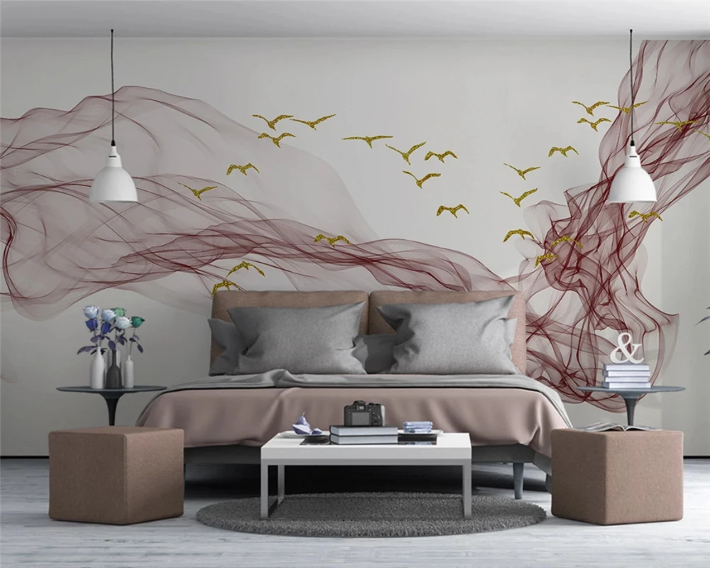 Современные обои по индивидуальному заказу новые абстрактные чернила в