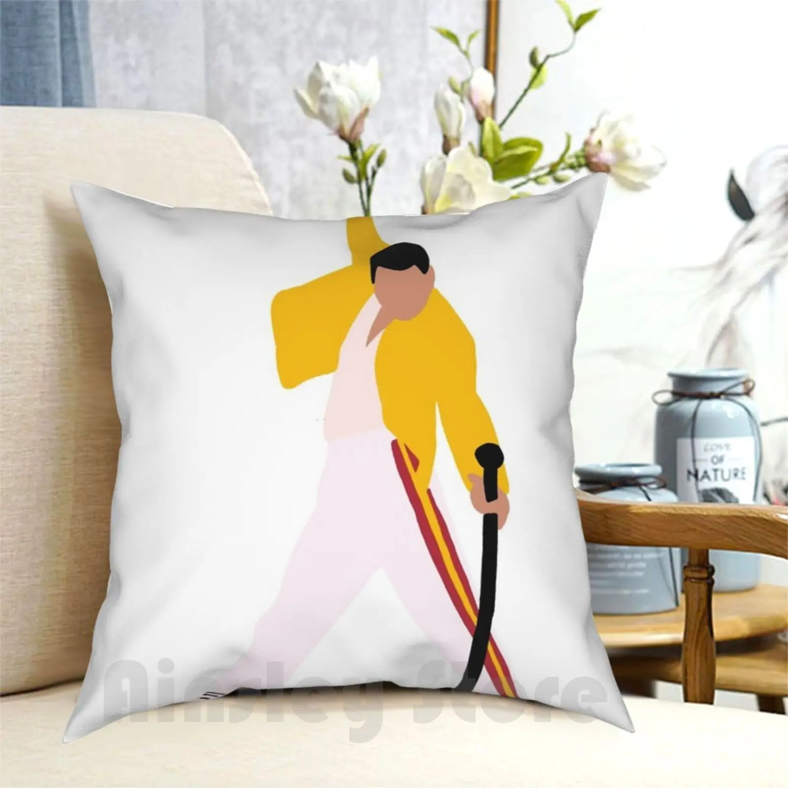 

Freddie Pillow Case Printed Home Soft DIY Pillow cover 455 Designs Queen Freddie Freddie Queen Band Band Music 80S