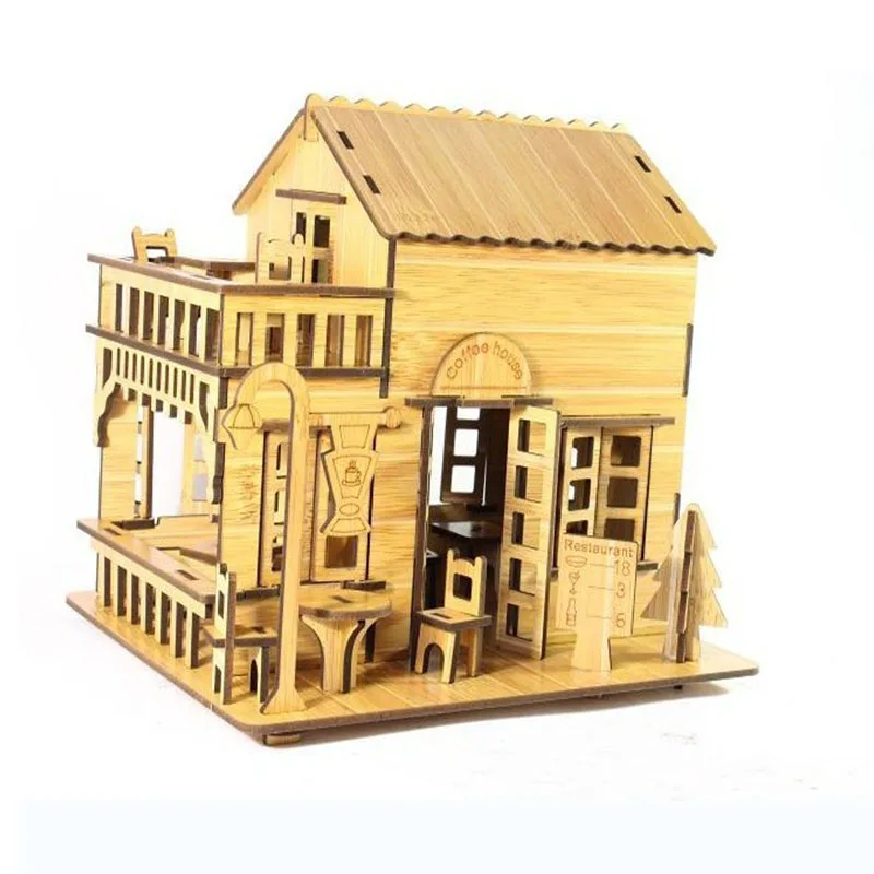 1 шт. детский деревянный 3D-пазл-головоломка |