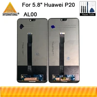 original 5 8 for huawei p20 al00 p20 eml l29 l22 l09 al0 lcd display screentouch panel digitizerfingerprint home buttontools