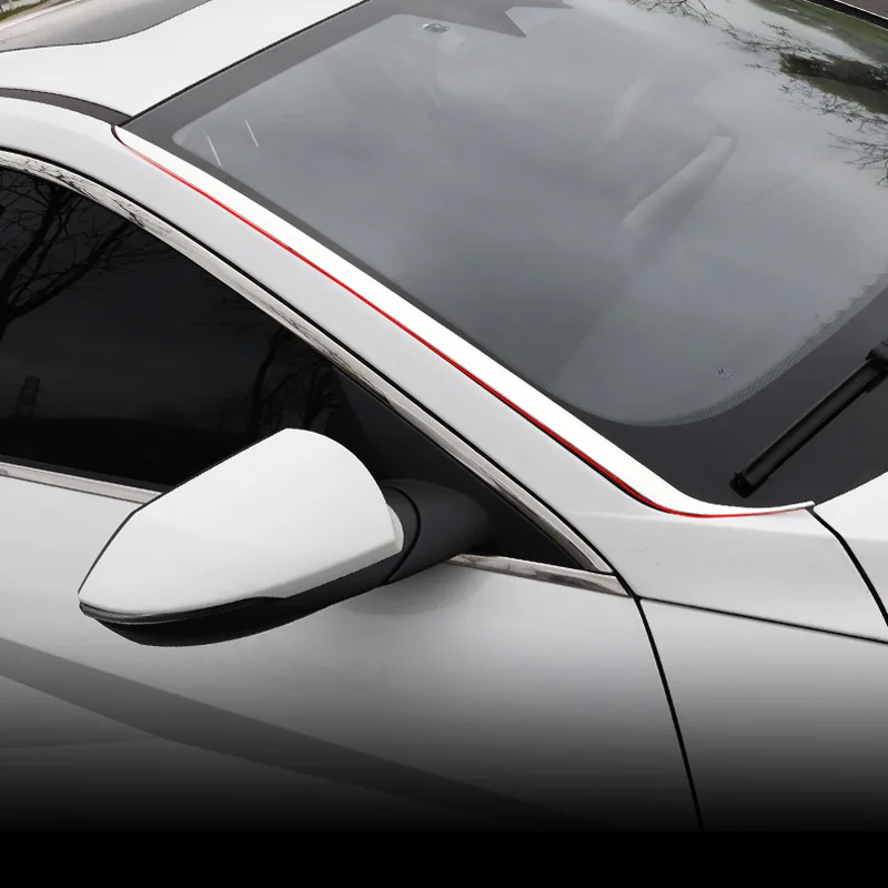 

Front rail trim, For Hyundai The All-new ELANTRA Refit 2021 2022 Roof Glass Metal Strip Car Accessories