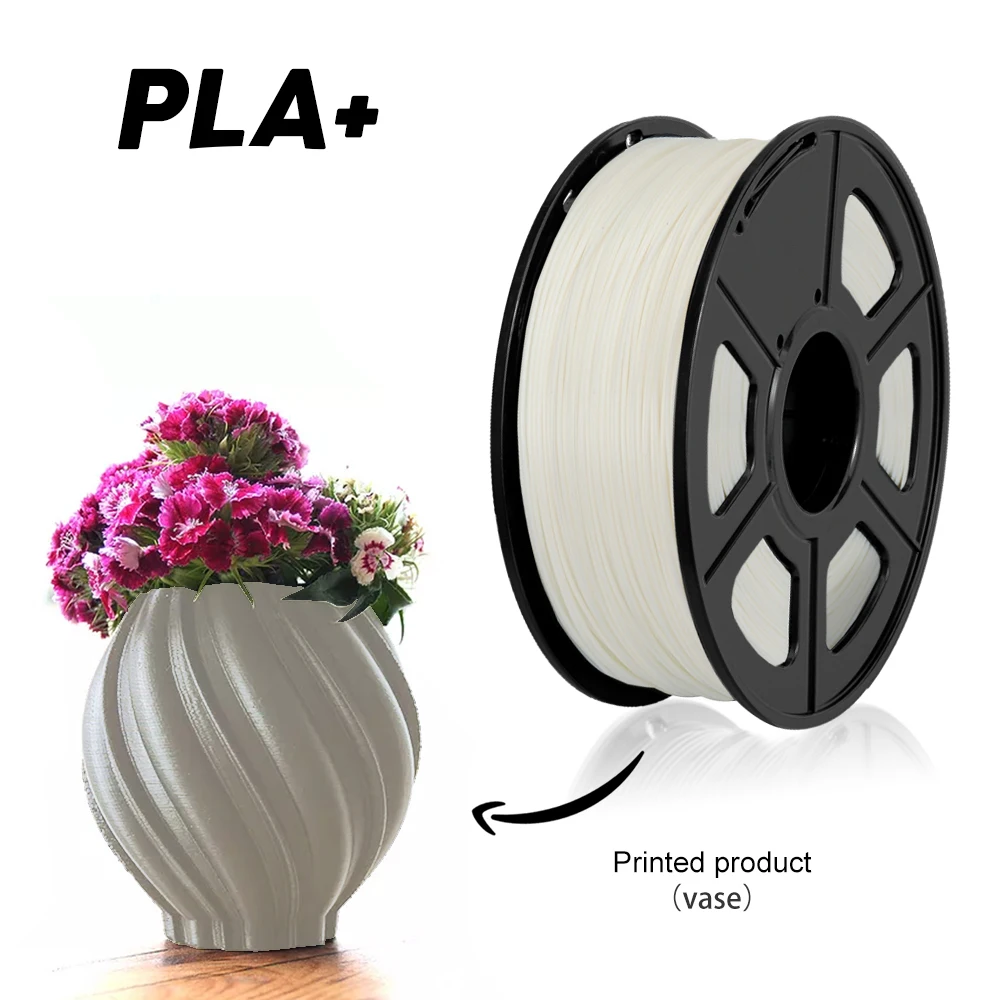 Sunlu1kg нити PLA plus 1,75 мм 1 кг/рулон заправки сырья пластиковые стержни с гладкой и упругой производительности образование