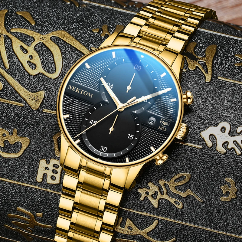 Часы наручные NEKTOM Мужские кварцевые модные повседневные в стиле милитари