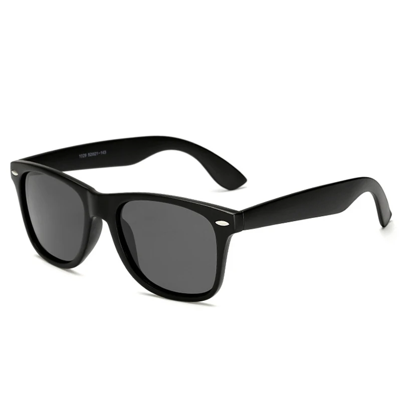 UV400 HD поляризационные мужские и женские солнцезащитные очки, классические модные ретро брендовые солнцезащитные очки с покрытием, солнцезащитные очки gafas De Sol Masculino - Цвет линз: black