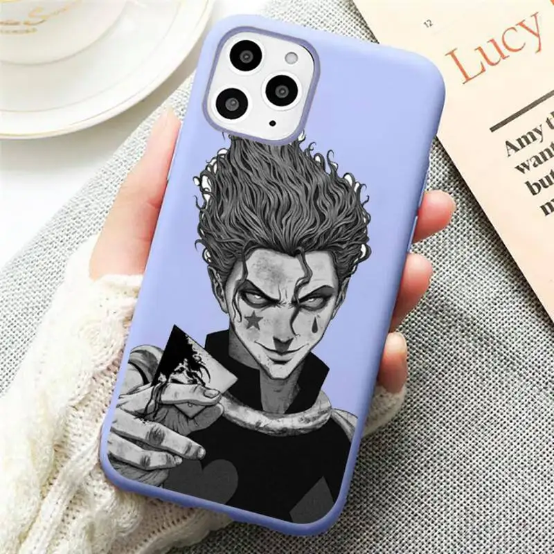

Hisoka Anime Hunter X luxury Phone Case coque capa Candy Color for iPhone 11 12 mini pro XS MAX 8 7 6 6S Plus X SE 2020 XR