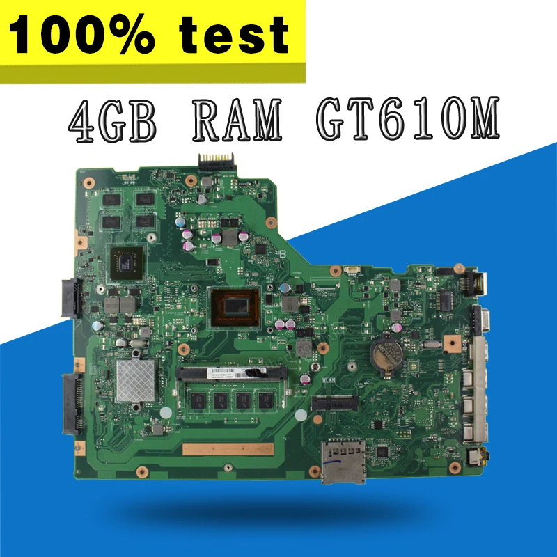 С i3 cpu 4 Гб RAM GT610M X75VD материнская плата для For Asus X75V X75VD материнская плата для ноутбука X75VD материнская плата