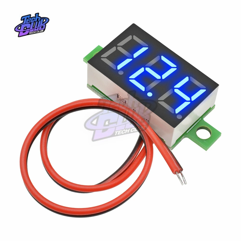 Цифровой вольтметр Для Проверка батареи автомобиля мини-измеритель напряжения с
