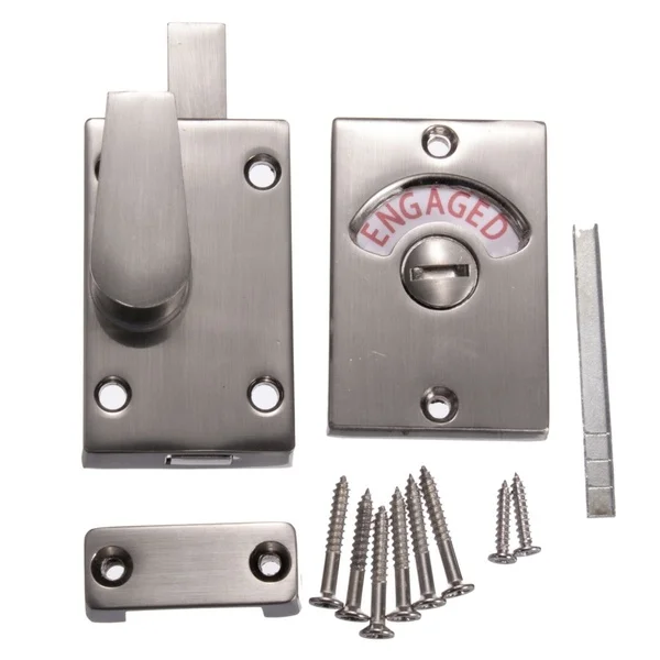 Туалет туалет индикатор конфиденциальности мертвая дверь замок свободным