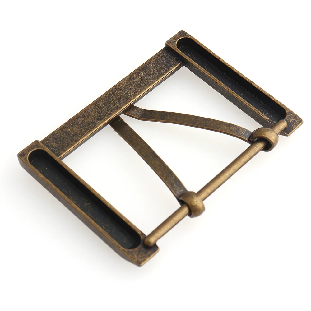 Металлическая Античная бронзовая пряжка для ремня 50 мм (2 дюйма) мужская с одним