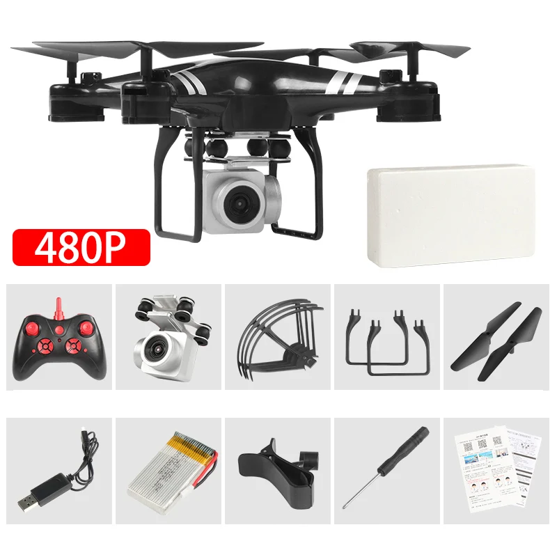 480P Дрон 4k камера HD Wifi передача от первого лица Дрон воздушное давление фиксированная высота четыре оси Самолет rc вертолет Дрон с камеройквадрокоптер с камерой квадрокоптер с камерой профессиона квадракоптер вертолет - Цвет: 480P