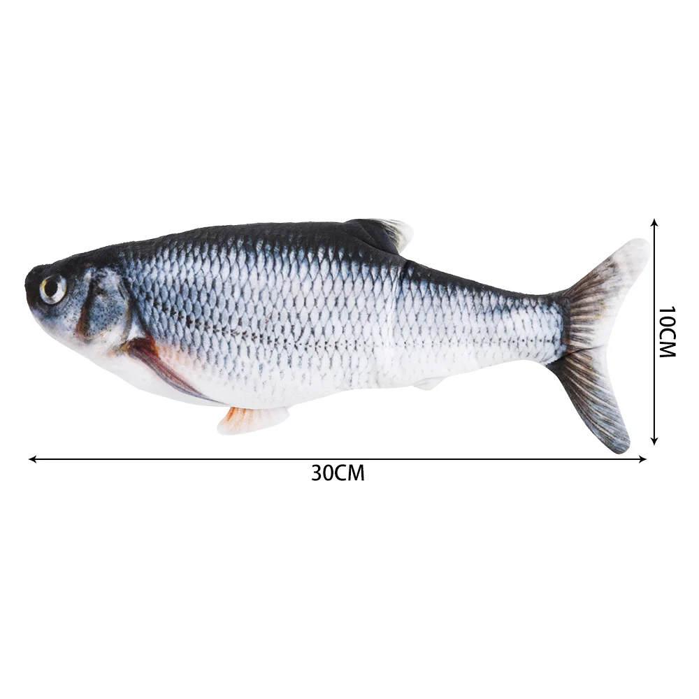 

Electric Cat Toy USB Charging Simulation Dancing Jumping Moving Fish With Music Led Lights Cat Toy For Cats Toys Interactive