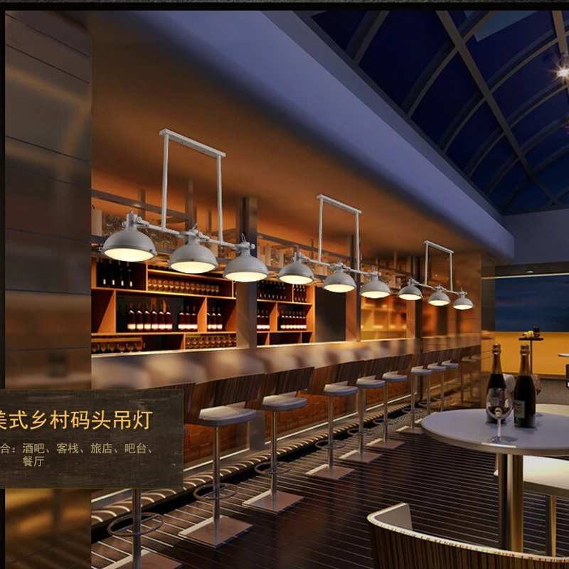 RH Лофт винтажный Ретро Американский промышленный стиль 3 головки подвесной