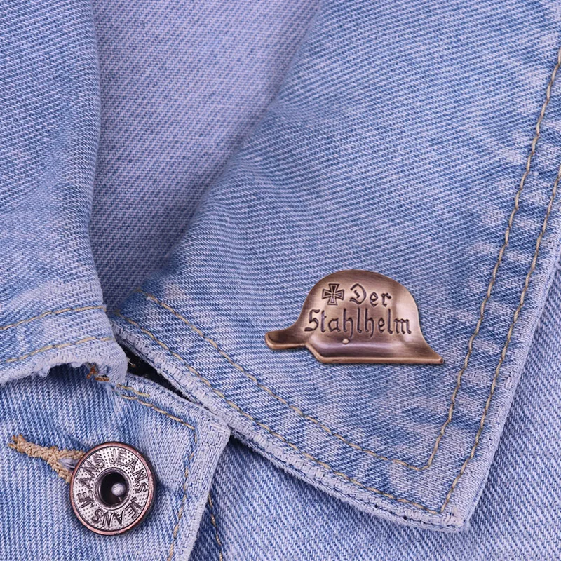 Винтажный немецкий Стальной шлем значок военный подарок | Украшения и аксессуары