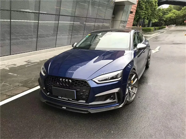 Передний и задний спойлер из углеродного волокна для Audi A5 S Line S5 B9 2017 2018 2019 2020