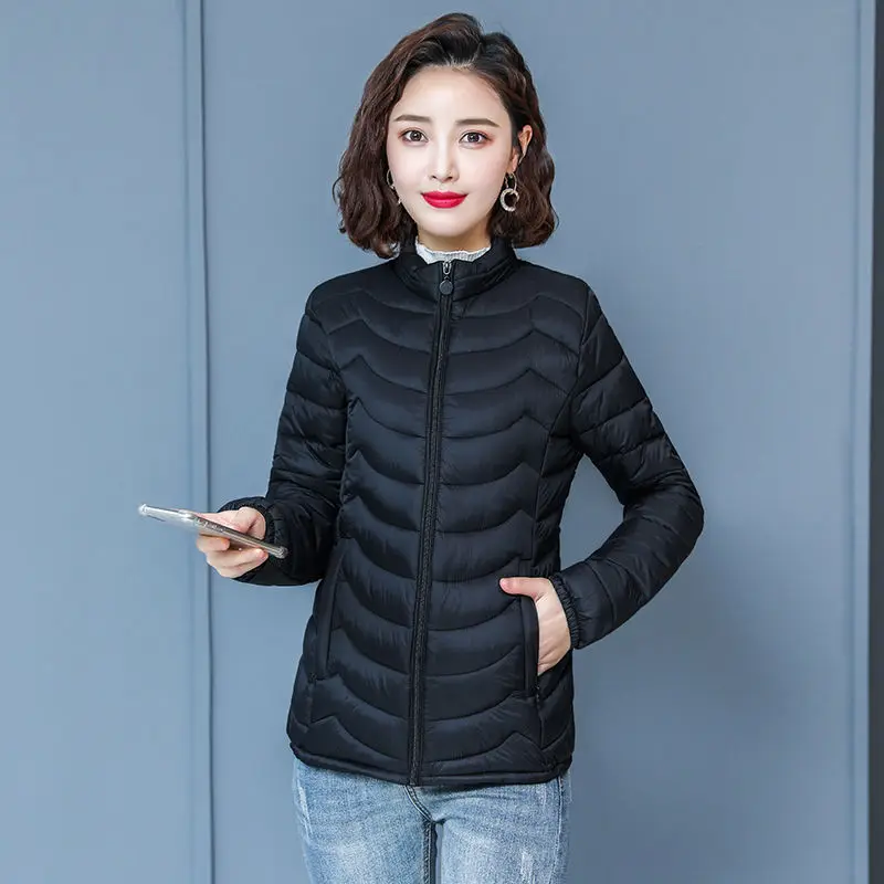

[anti season promotion] middle aged and old women's light cotton padded jacket short down cotton padded jacket mother's autumn