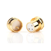 high quality noise stopper gold plated copper xlr plug caps xlr plug caps hifi audio protective xlr plug caps