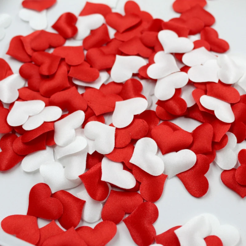 

100pcs Heart Petals Artificial Heart Shaped Sponge Petal Wedding Valentines Day Decoration Anniversary Party Decor Supplies