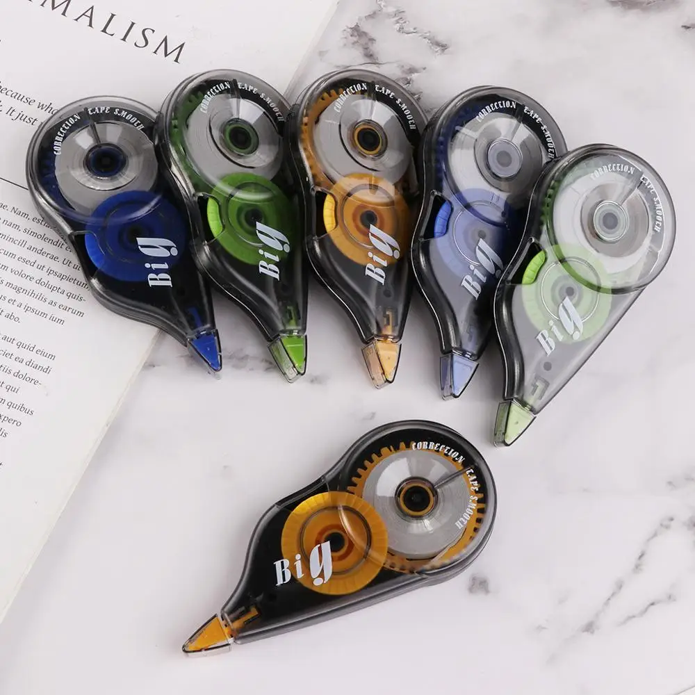 

6 шт./компл. практичный Корректирующая лента ролик трубы длиной 12 м, белый Стикеры Исследование Канцелярские инструмент школьные принадлежн...